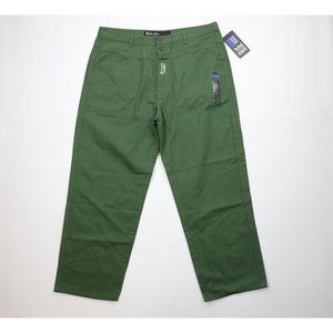 NOS Vtg 90s Marithe Francois Girbaud Mens 42x32 Baggy Relaxed Fit Jeans Green